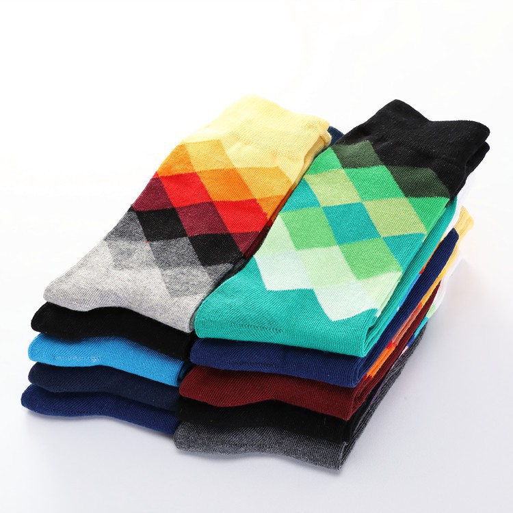 Tất vớ cotton quả trám nhiều màu unisex - TCC006