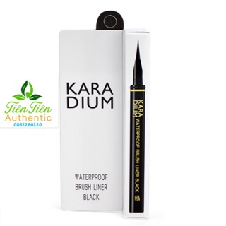Bút dạ kẻ mắt Karadium. Waterproof Brush Liner Black
