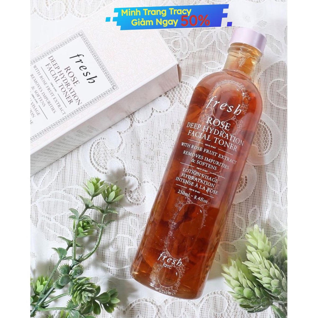 Toner Fresh Rose Deep Hydration Facial Chính Hãng 250ml [Tracy Minh Trang]