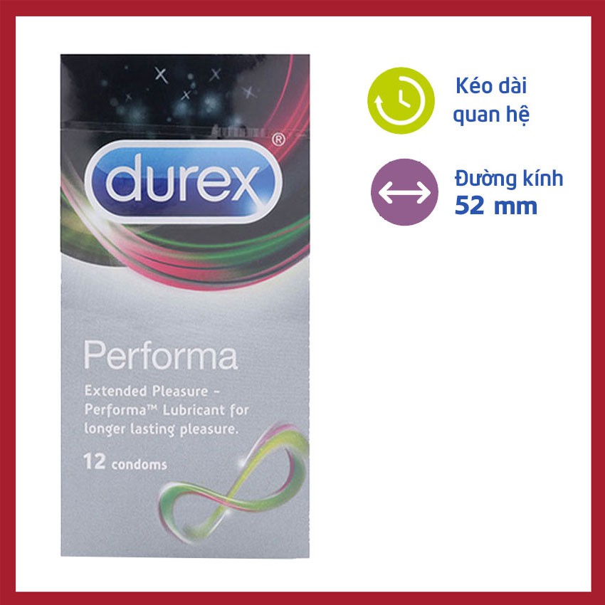 Freeship 99k TQ_(Giá sỉ) Bao Cao Su Durex Chống Xuất Tinh Sớm Hộp 12 Cái