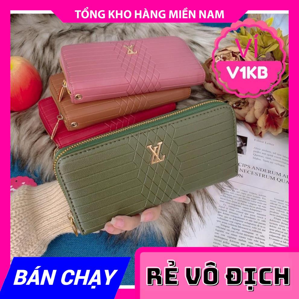 VÍ DÀI LV CHẤT DA ĐẸP CHUẨN QC ❤100% ẢNH THẬT❤  MY