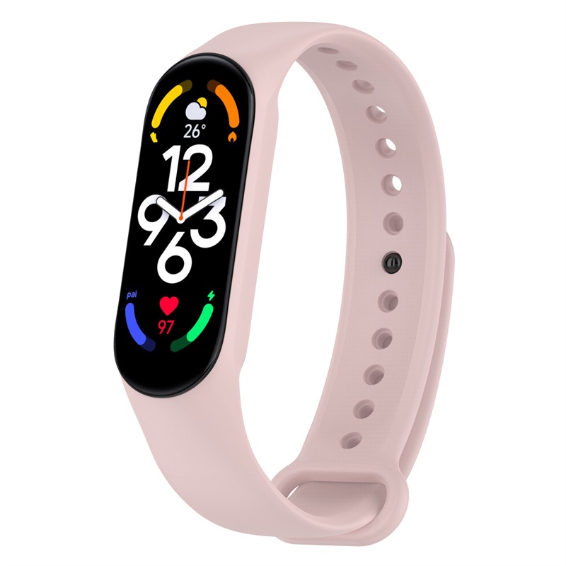 Dây Đeo Thay Thế Chất Liệu Silicon Màu Trơn Thời Trang Cho Xiaomi Smart band 7 / mi band 7 miband7 mi band7