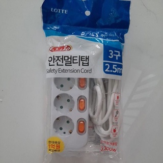 Ổ cắm điện kéo dài hàn quốc 3 lổ, 3 công tắc eLife