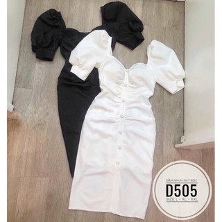 Bigsize Đầm nhúng nút bọc D505