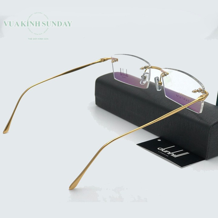 Gọng kính cận titanium mạ vàng duhil TT18