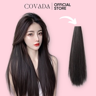 [Mã BMLTA50 giảm đến 50K đơn 499K] Tóc giả kẹp 3 dải thẳng COVADA mềm mượt giúp mái tóc dài dày phồng đẹp tự nhiên TG04