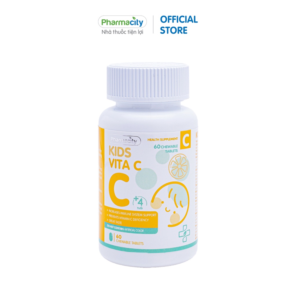 Viên nhai Pharmacity hỗ trợ bổ sung vitamin C(Hộp 60 viên)