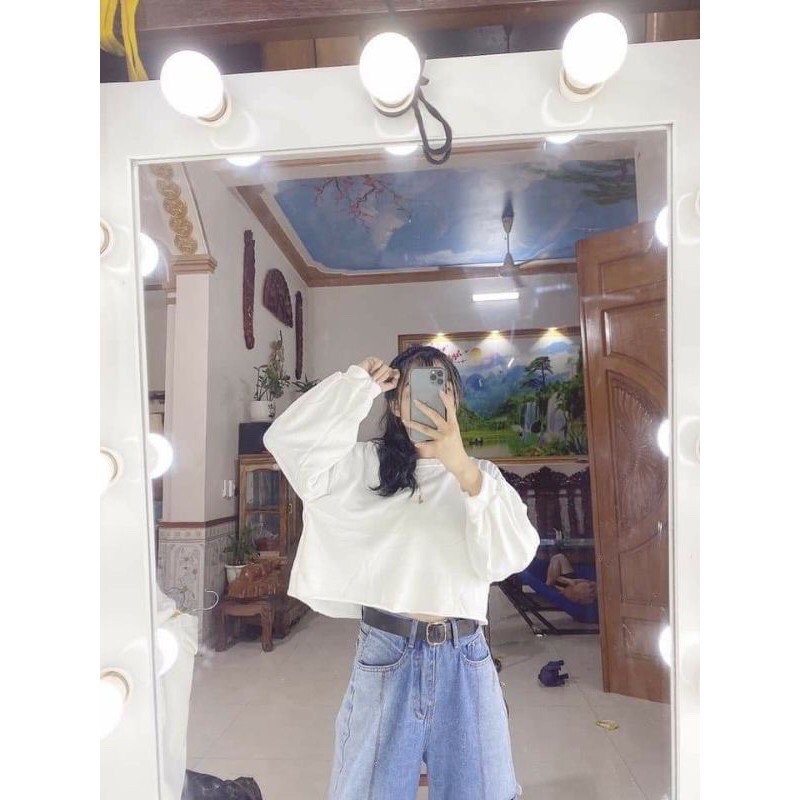 SÉT YẾM KẺ CARO + ÁO CROPTOP FROM RỘNG