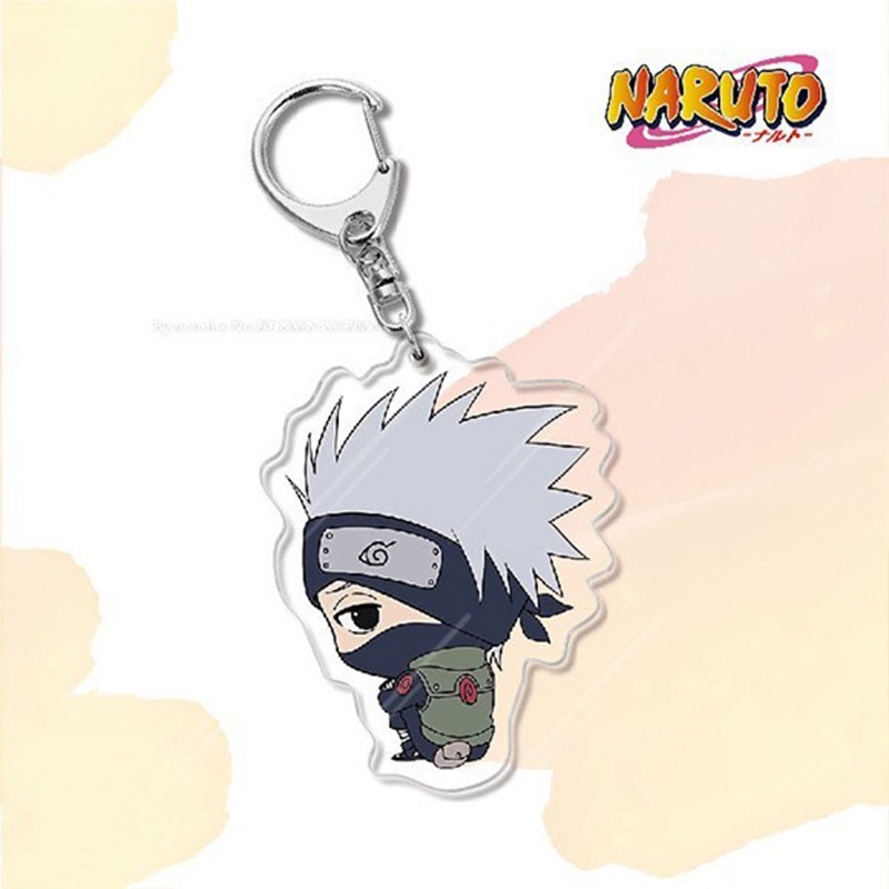 Móc Khóa Bằng acrylic Hình Anime Naruto Uzumaki Kakashi Haruno Sakura