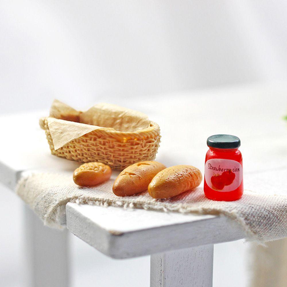 Rổ Bánh Mì / Trứng Mini Tỉ Lệ 1: 6 / 1: 12 Trang Trí Nhà Búp Bê