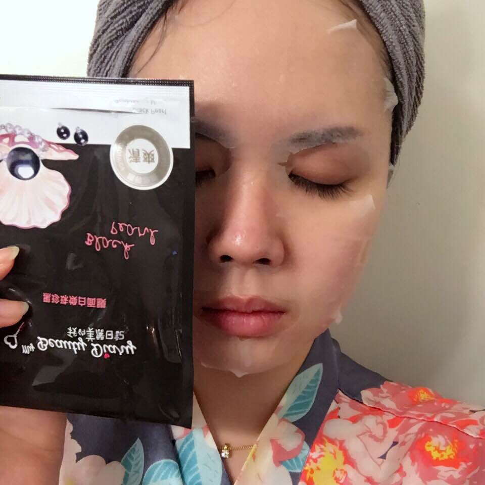 Mặt Nạ Đài Loan My Beauty Diary Ngọc Trai Đen Black Pearl - Hộp 8 miếng
