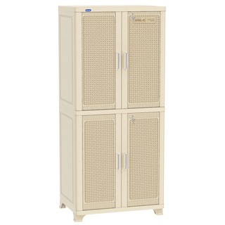 Tủ Quần Áo Nhựa Duy Tân Wing-4C 70 X 50 X 160cm (Nâu Nhạt)- GIAO NHANH 2H LIÊN HỆ SHOP
