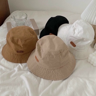 Nón thêu chữ eko, nón bucket, nón vải kaki, nón bucket trơn phong cách hàn quốc