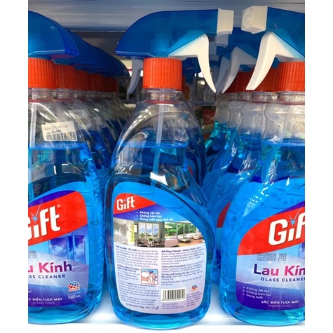 [SIÊU RẺ] Nước lau kiếng Gift. Dung dịch lau kiếng siêu sạch. {KHÔNG GÂY HẠI CHO DA}