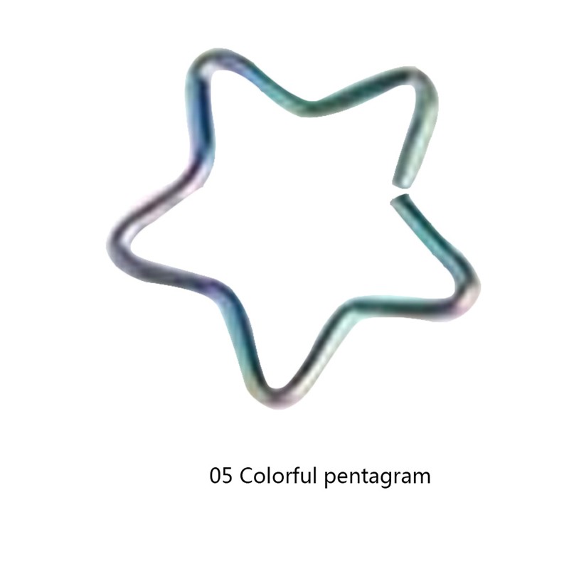 Khuyên tai trái tim/ngôi sao bằng hợp kim thời trang nữ