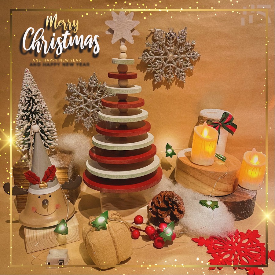 [ Ảnh thật tự chụp ] Cây Thông Noel Mini - Thông Gỗ Handmade Decor