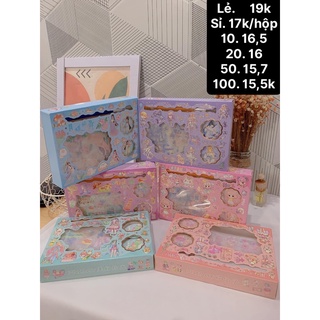 Hộp 7 tấm sticker và 2 cuộn washi