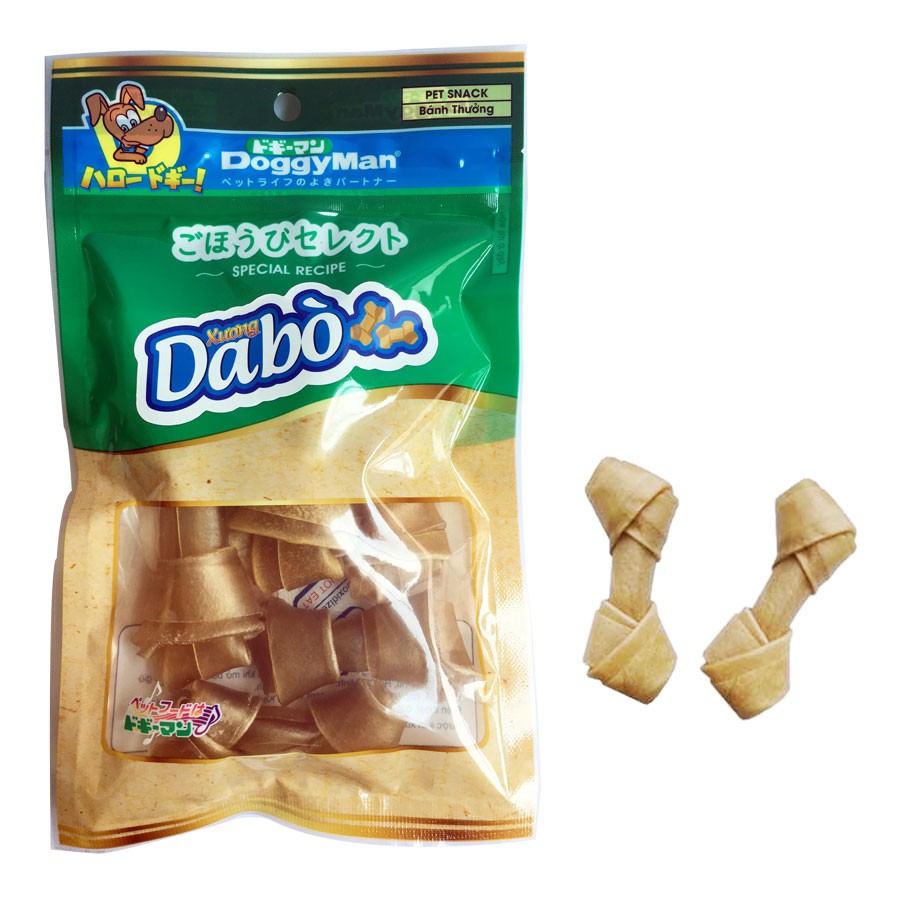 Xương nơ da bò tự nhiên - DoggyMan Size nhỏ 5 cây - 81617