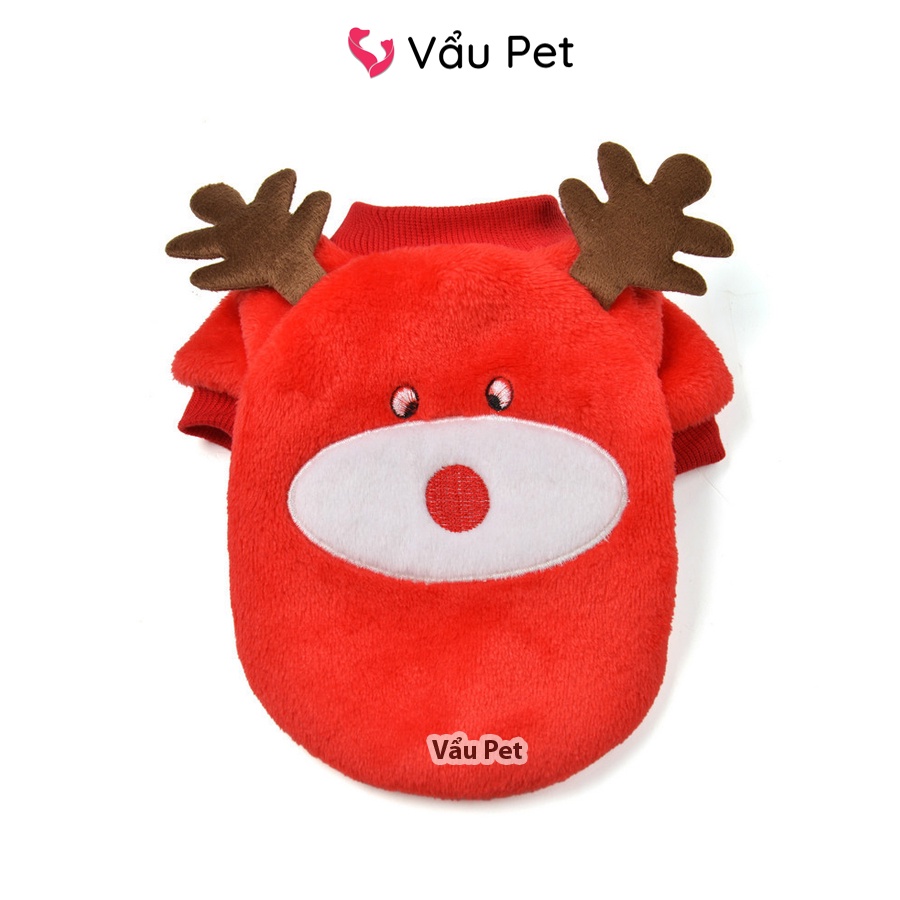 Áo cho chó mèo chất lông hình mặt thú mùa đông - Quần áo cho chó poodle, con, lớn, mèo, thú cưng Vẩu Pet Shop
