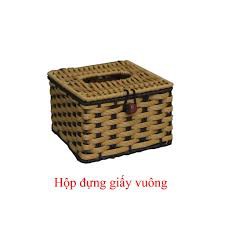 Hộp đựng giấy giả mây