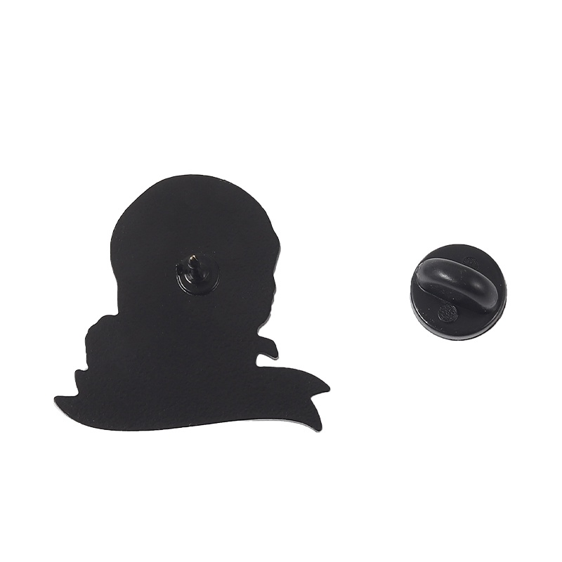 Ghim cài áo QIHE JEWELRY phối hình đầu lâu tráng men 5 kiểu dáng tùy chọn quà tặng cho bạn bè