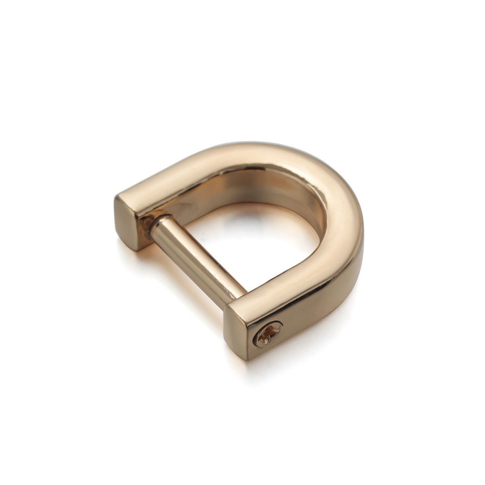 Set 2 Khóa Hợp Kim Kẽm Hình Chữ D Có Thể Tháo Rời Dùng Để Sửa Túi Xách 13/15/19mm