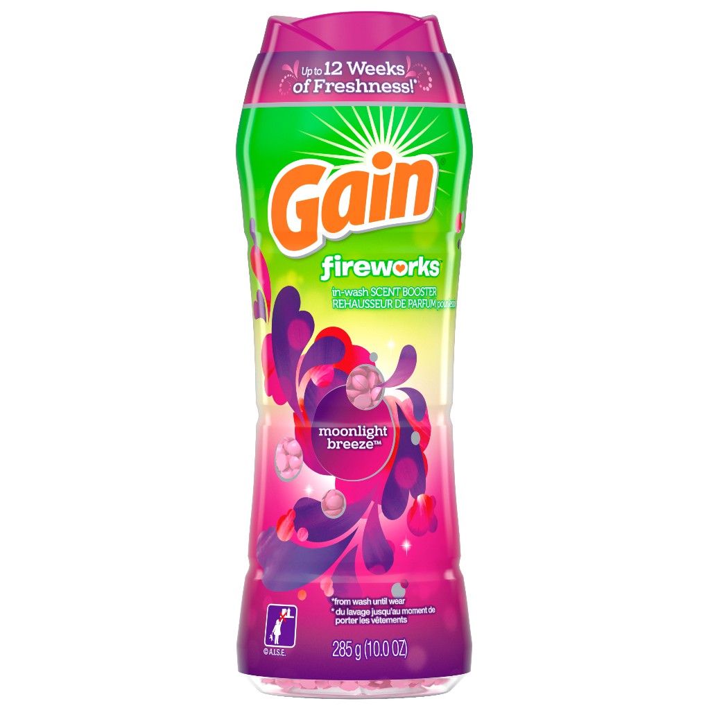 Hạt thơm áo quần Gain fireworks in-wash scent boosters Moonlight Breeze 285g (Mỹ)