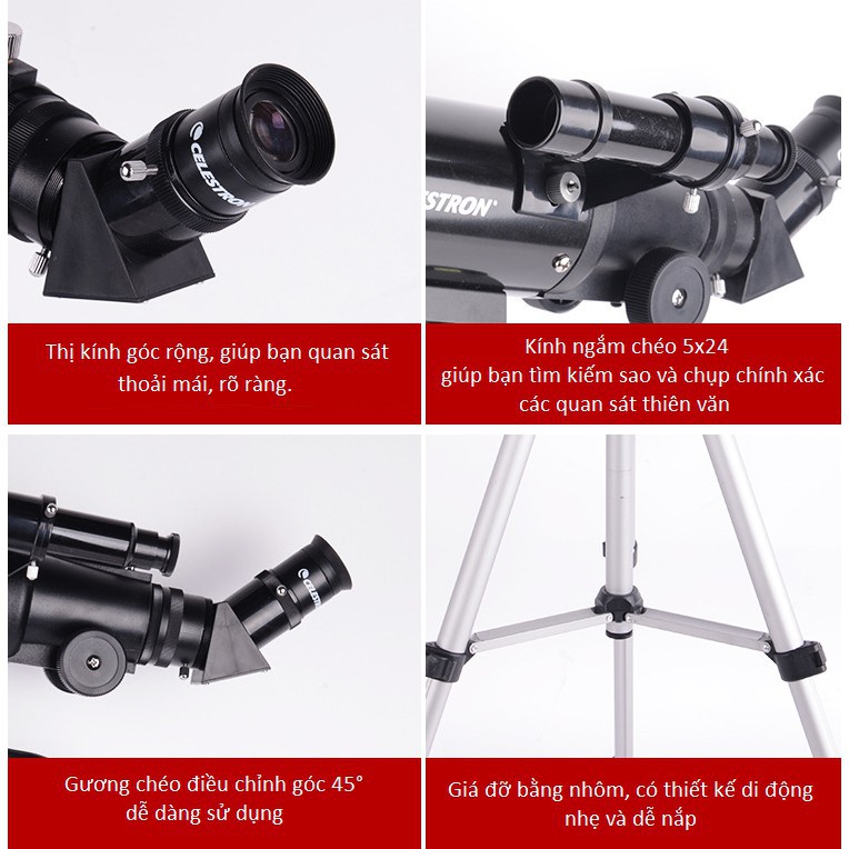 Kính thiên văn Celestron 70400 ( THỎA MÃN ĐAM MÊ THIÊN VĂN HỌC )