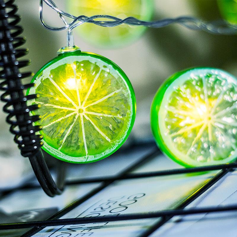 Dây Đèn LED Hình Lát Chanh Trang Trí Phòng
