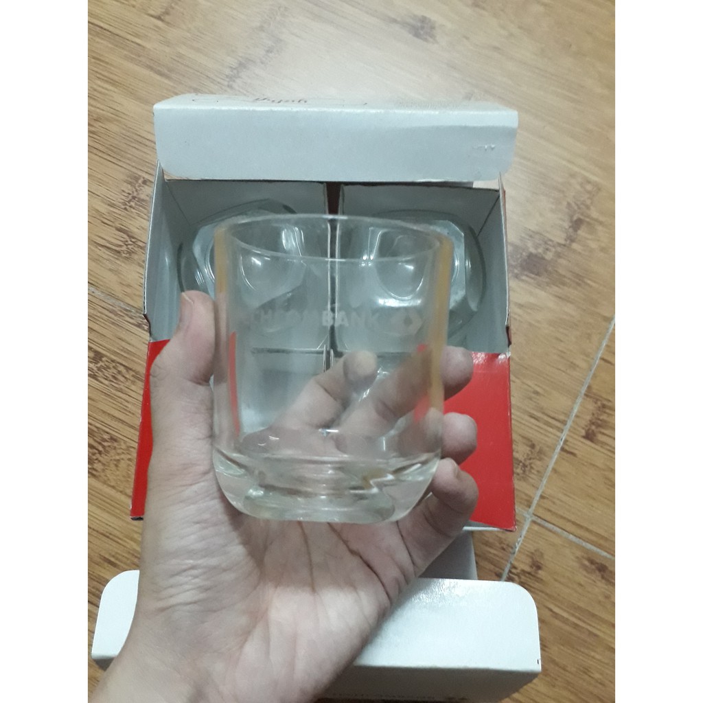 Bộ 4 cốc ly thuỷ tinh trong suốt