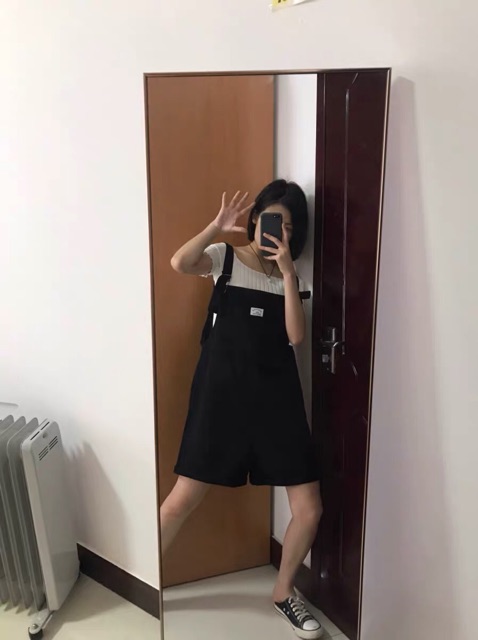 [KÈM ẢNH THẬT + SẴN] quần yếm đùi kaki ulzzang hàn quốc | BigBuy360 - bigbuy360.vn