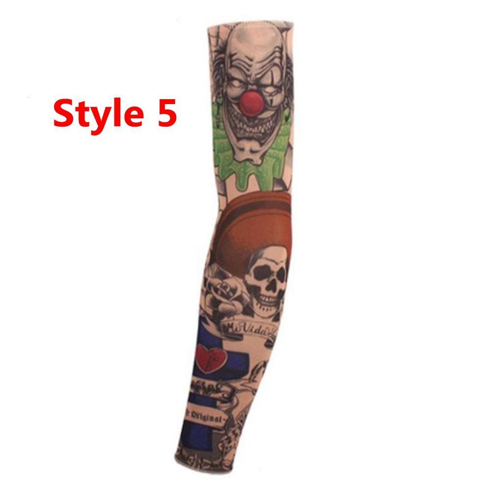 1 / 6 Găng Tay Hình Xăm Giả Hình Đầu Lâu Độc Đáo