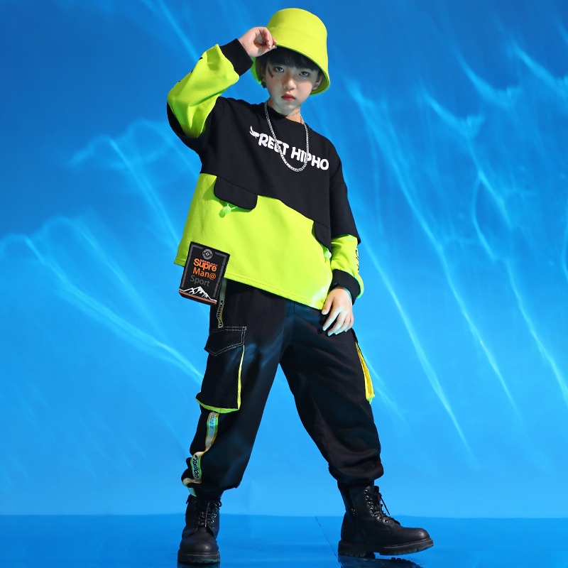 Áo Khoác Nhảy Hip-Hop Đường Phố Thời Trang Mùa Thu Cho Bé Trai Và Bé Gái A3