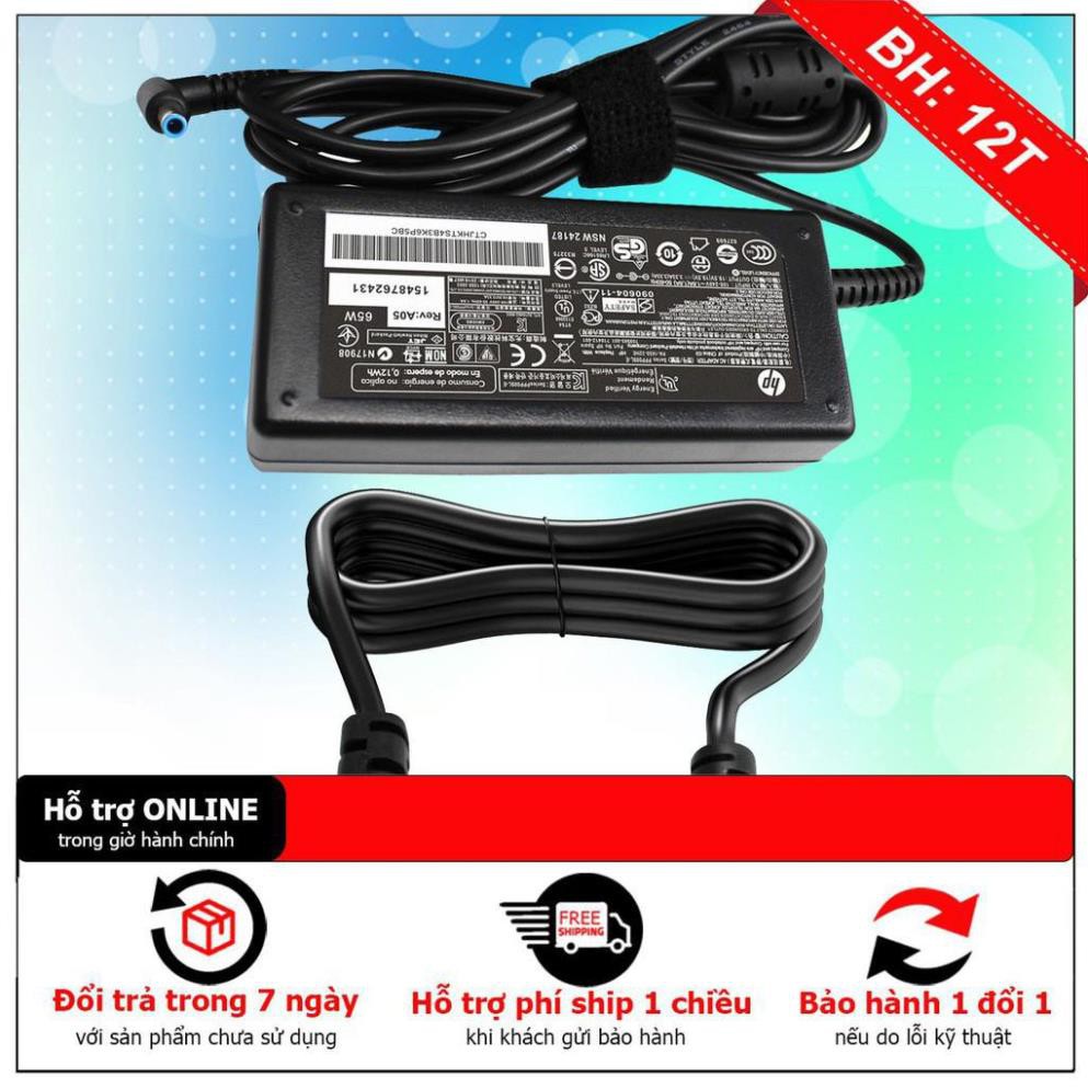 Sạc laptop HP 19.5V 3.33A 65W , 19.5V 2.31A 45W hàng zin chính hang