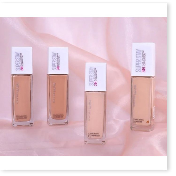 [Mã giảm giá] Kem Nền Che Phủ Hoàn Hảo, Bền Màu Lâu Trôi Maybelline Super Stay 24H Full Coverage Foundation 30ml