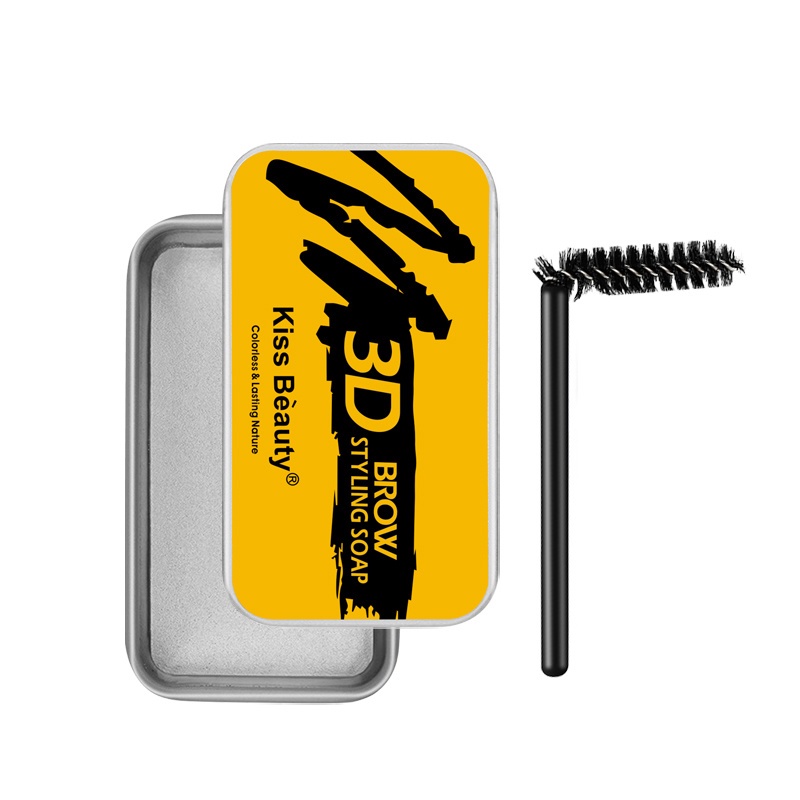 [Hàng mới về] Gel tạo kiểu lông mày 3 chiều KISS BEAUTY chống thấm nước lâu trôi