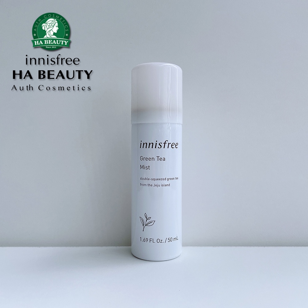 Xịt khoáng dưỡng ẩm trà xanh cấp nước làm dịu da innisfree Green Tea Mist 50 ml