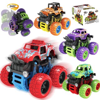 [Miễn phí vận chuyển] net màu đỏ rung động quán tính bốn bánh xe địa hình mô phỏng xe đóng thế đồ chơi ô tô trẻ em mô hình đồ chơi