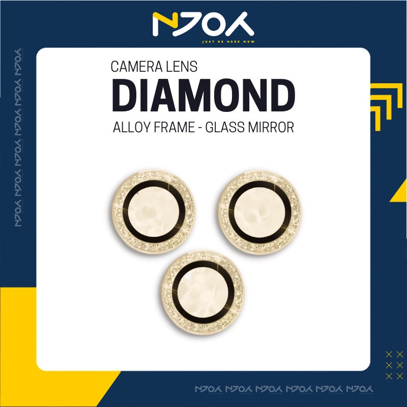 Bộ 3 Vòng Cường Lực Camera Diamond 9h Chống Trầy Xước Cho Ip 12 Pro Max 11 Pro Max, Cường Lực Camera Ip Gol