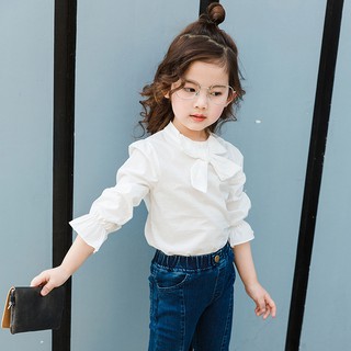 Áo sơ mi trắng kiểu bé gái A29