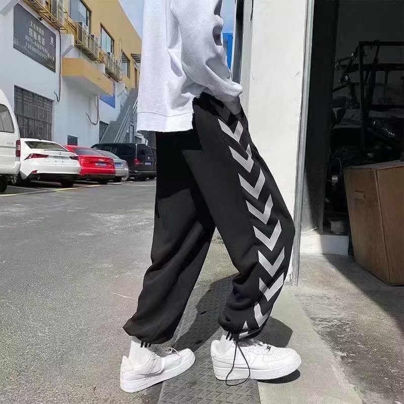 Quần Baggy Trơn Đơn Giản Màu Có Túi Bên Hông Kích Thước 3XL Phong Cách Harajuku Mới Cho Nam Và Nữ