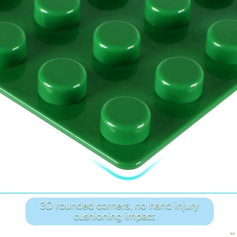 ﹍◐❉16x16 dots Big Size Blocks Base Plate Compatible Duplo BasePlates Large Particle Building  kid toys