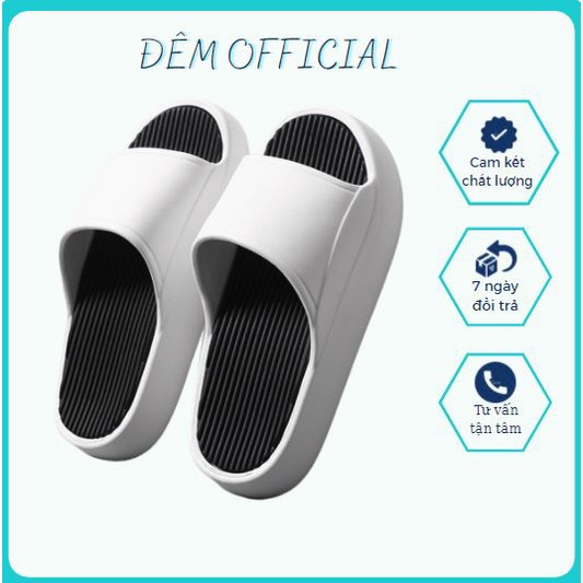 dép quai ngang nữ, dép đế cao nữ và nam đi trong nhà nữ quai ngang đế cao chất liệu eva chống ngấm nước