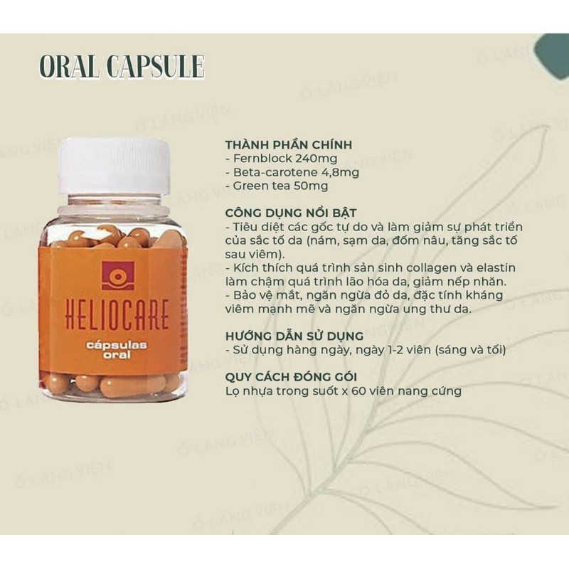 Viên uống chống nắng Heliocare Capsula Orals 60 viên | BigBuy360 - bigbuy360.vn