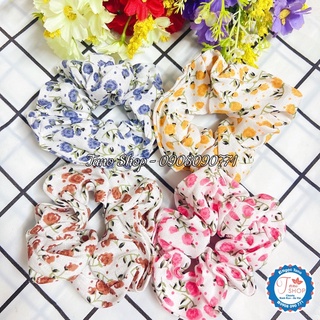 Dây cột tóc Scrunchies mẫu hoa nhí