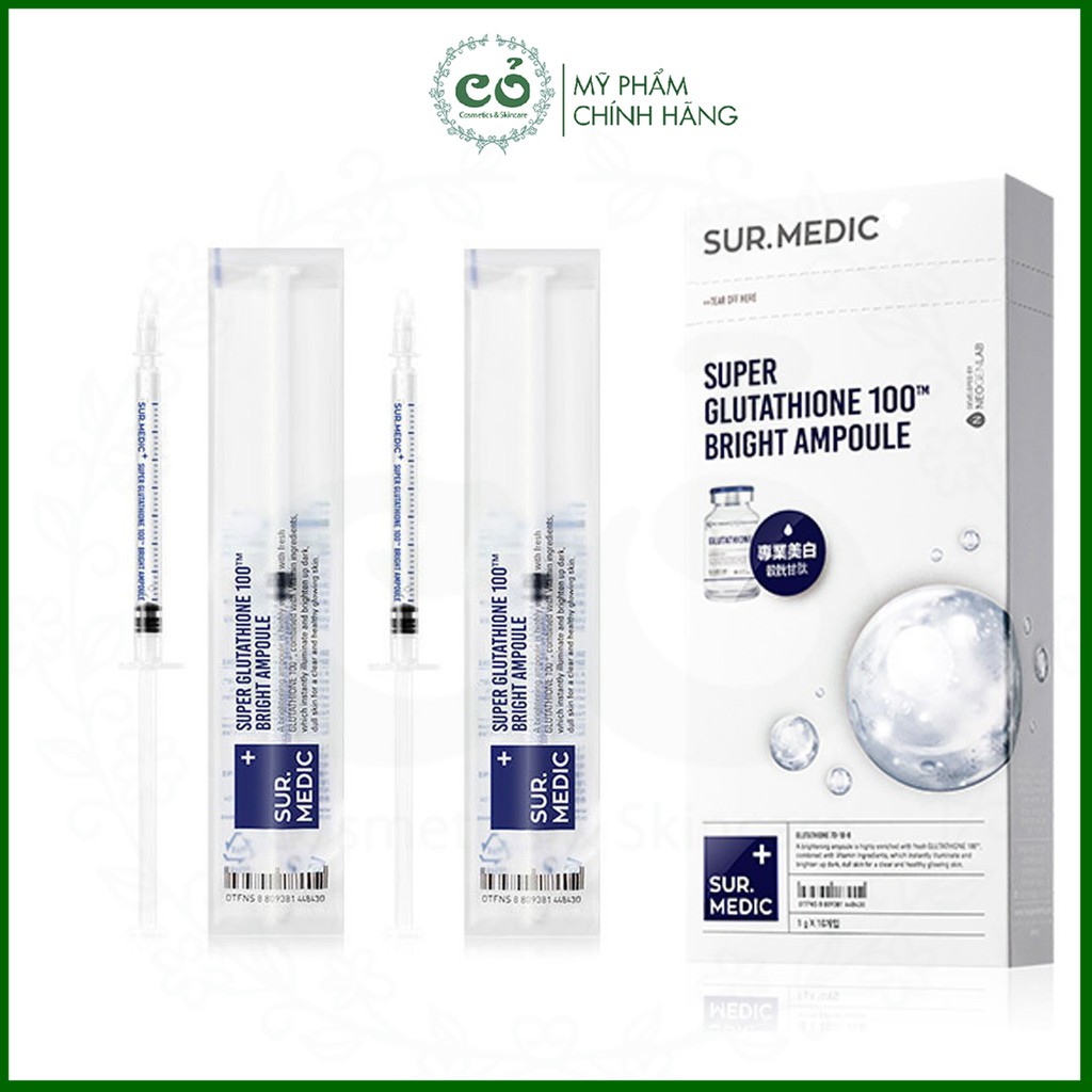 Tinh chất truyền trắng Sur.Medic Super Glutathione 100 Bright Ampoule