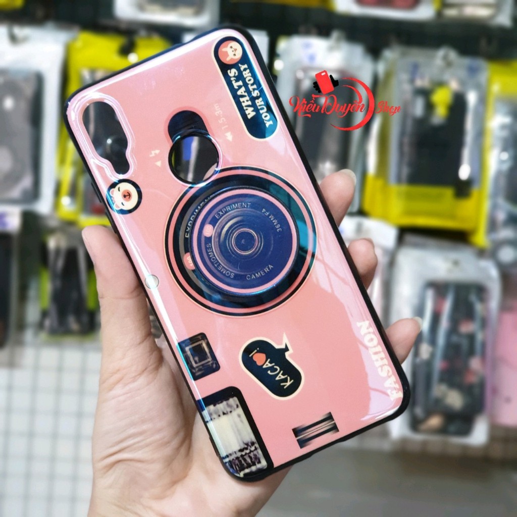 Ốp lưng Xiaomi Redmi Note 7 hình máy ảnh kèm giá đỡ và dây đeo