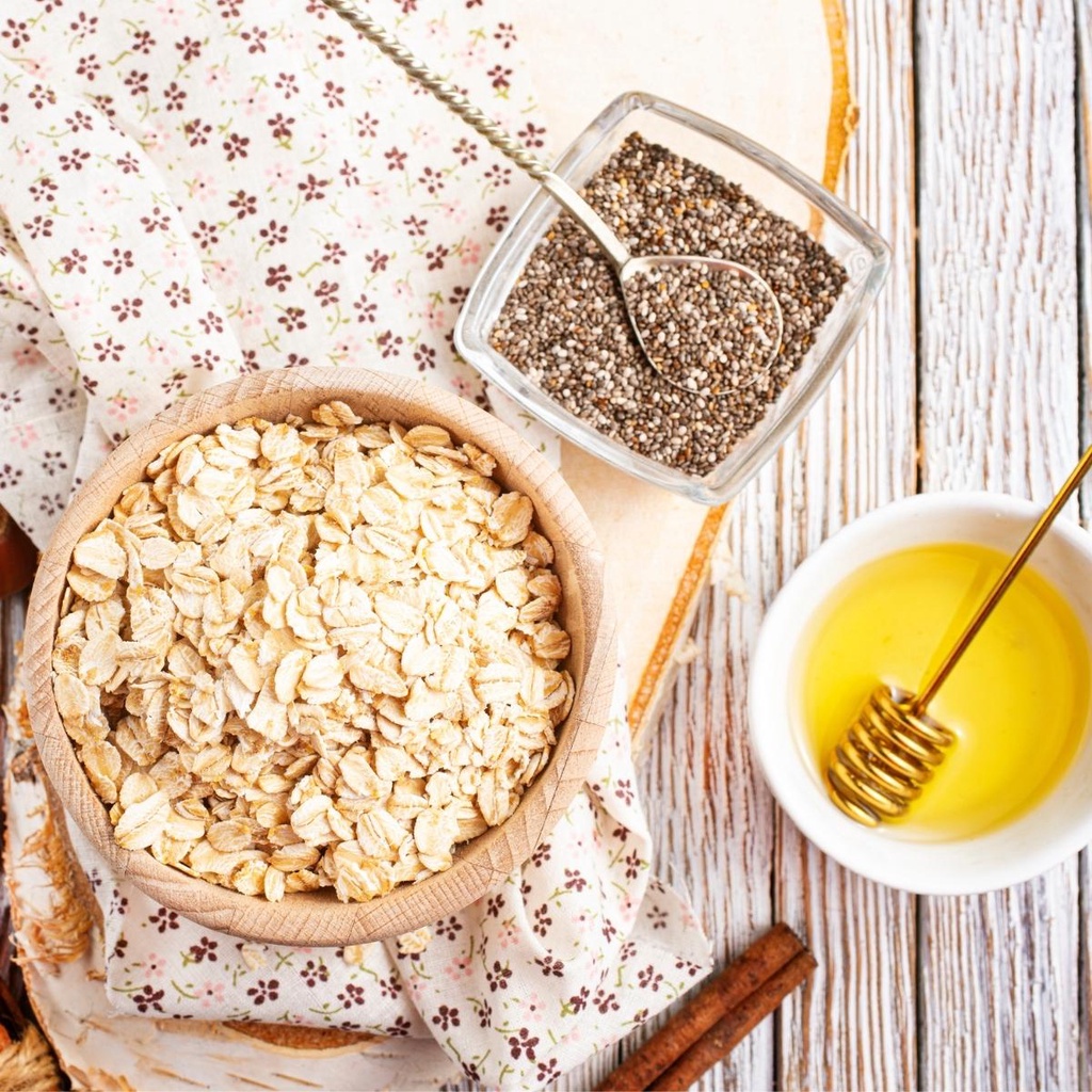 Yến Mạch Nguyên Cám Nướng Mật Ong Ăn Liền MINH AN FARM 250GR - Ăn Kiêng Healthy Đẹp Da Đẹp Dáng