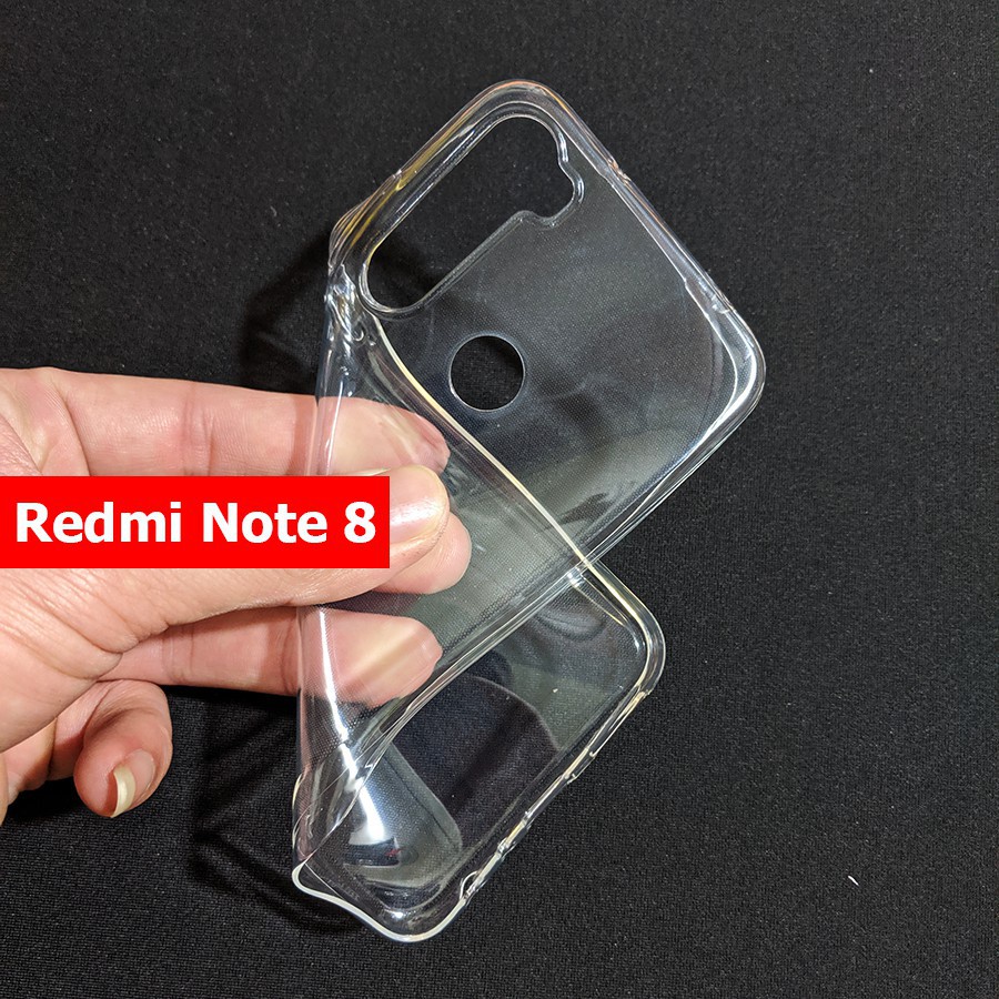 Ốp Xiaomi Redmi Note 8 dẻo trong suốt (Loại đẹp) | BigBuy360 - bigbuy360.vn