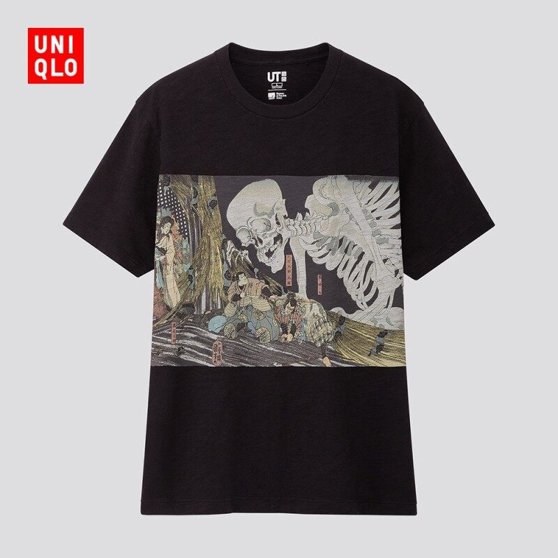 Uniqlo Áo Thun Ngắn Tay In Họa Tiết Cá Tính Dành Cho Nam Và Nữ425625 Áo Thời Trang Dạo Phố Cá Tính uniqlo 888